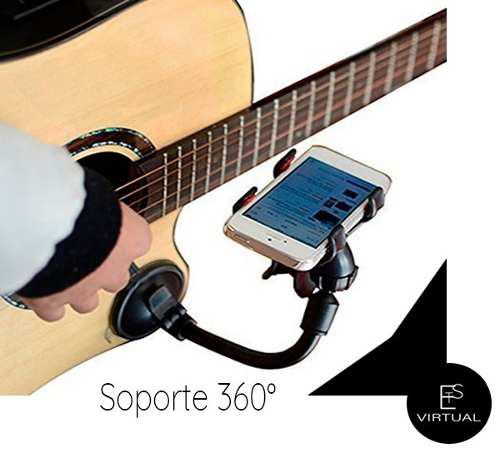 Soporte Celular 360 Para Guitarra Auto Flexible