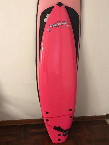 Tabla De Surf Liquid Shredeer Color Rosa 5 8
