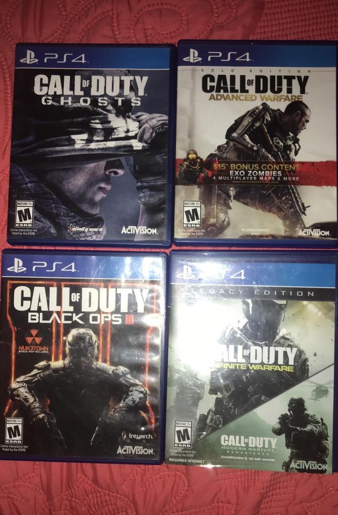 4 Call Of Dutys Semi Nuevo