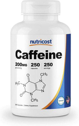 Cafeina Nutricost 200mg /250 Capsulas.