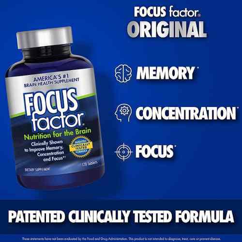 Focus Factor Suplemento 150 Tabletas Para Cerebro.