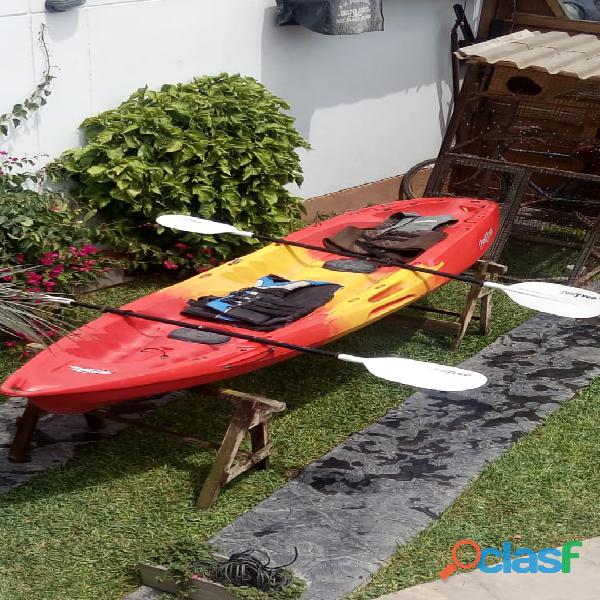 Kayak Feelfree Para Dos Personas+remos+chalecos