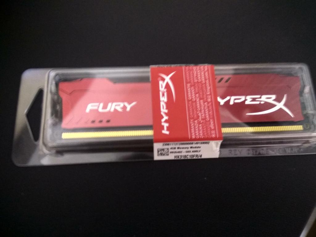 MEMORIA RAM DDR3 4GB  MHZ HYPER FURY X HX318C10FR/4 // 2