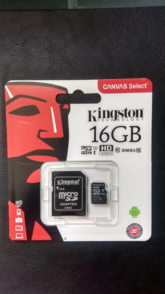 Nuevo Memoria Micro Sd Kingston 16 Gb Clase 10 Uhs I Speed