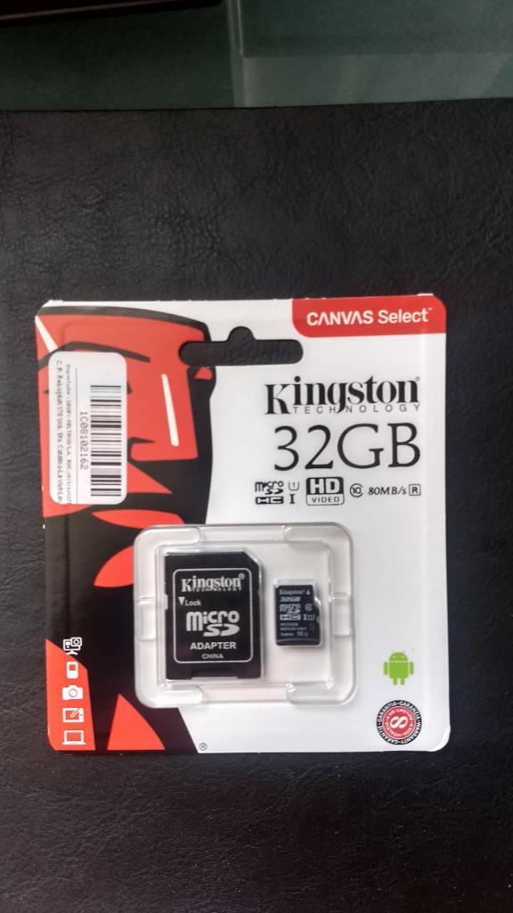 Nuevo Memoria Micro Sd Kingston 32 Gb Clase 10 Hci
