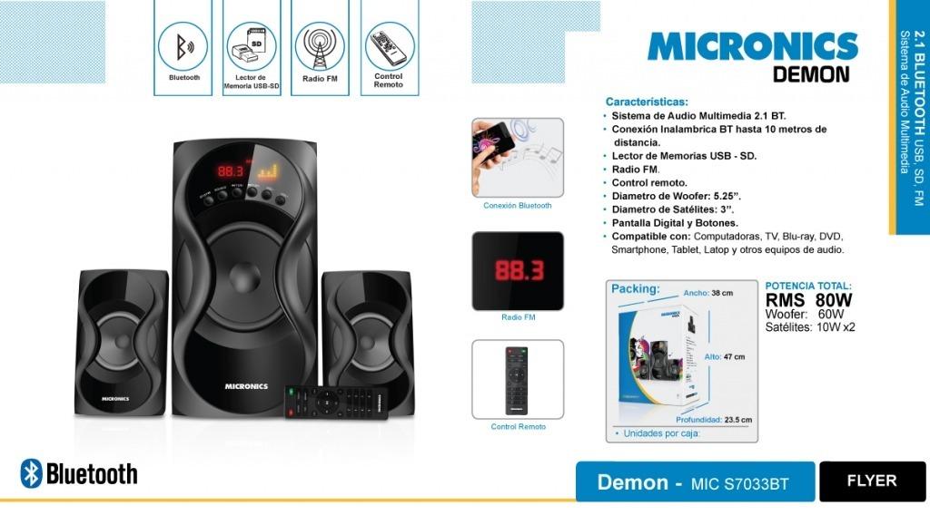 Oferta Equipo Micronics Demon 80W