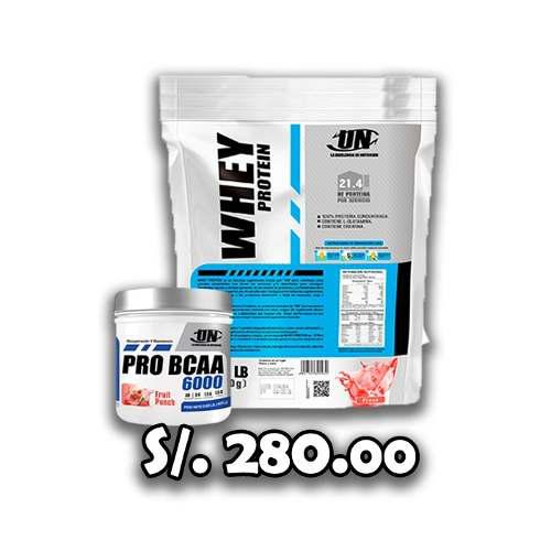 Oferta Pack Whey Protein 5 Kg + Pro Bcaa 6000