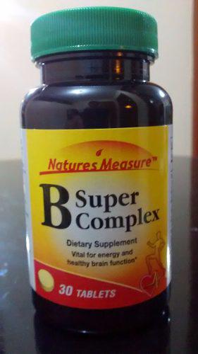 Vitamina B Super Complex 30 Tabs De Nature's Measure
