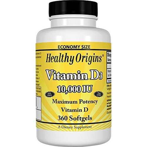 Vitamina D3 10,000 Iu 360 Unidades Importado De Usa