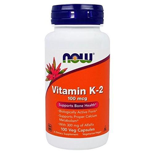 Vitamina K-2 Now Foods 100 Mcg 100 Unidades Importado Eeuu