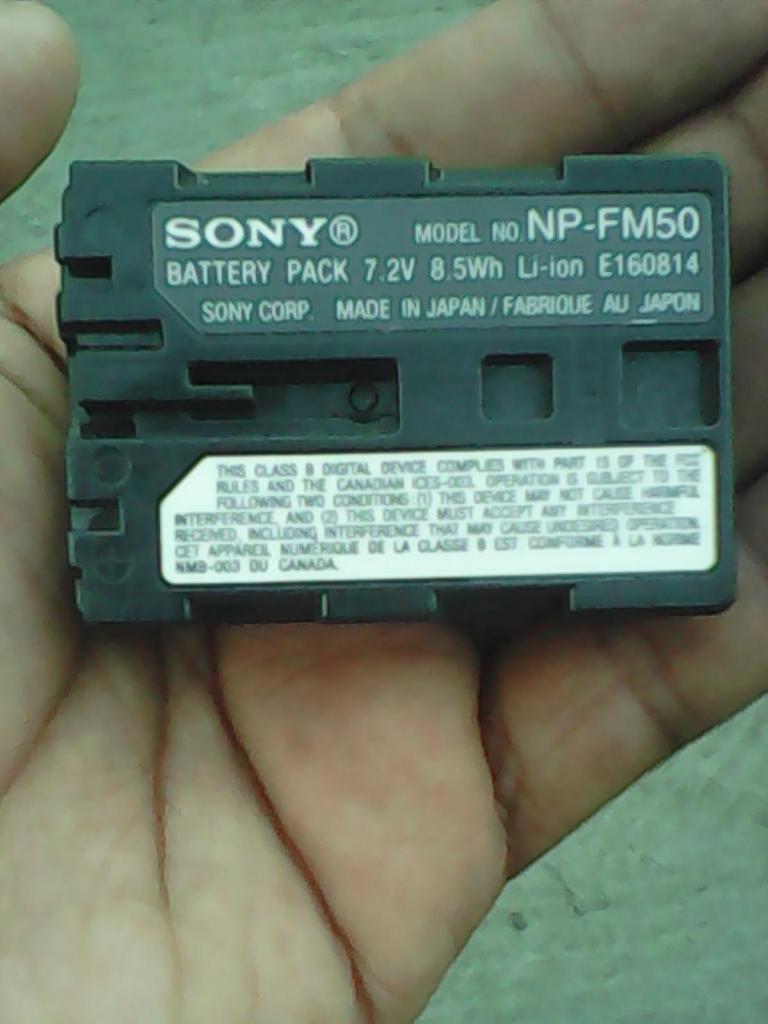 bateria sony np fm 50