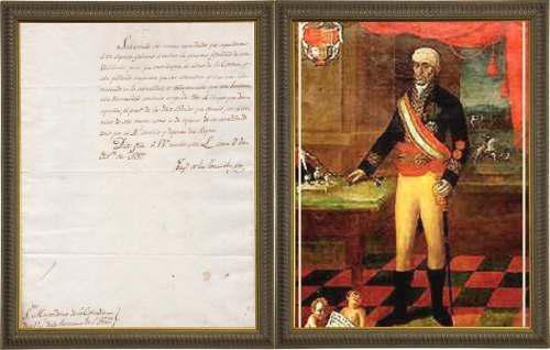 1817 Firma Virrey Joaquin De La Pezuela