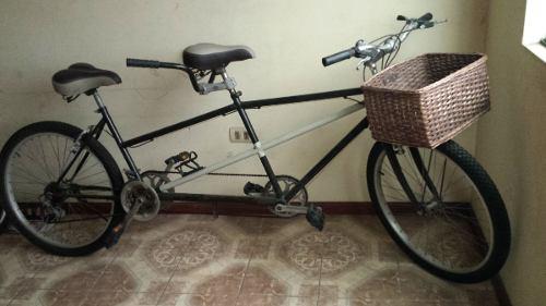 Antigua Bicicleta De Dos Asientos Con Cesto (tienda Propia)