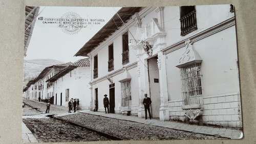 Antigua Fotografia Palacio Consiterial De Cajamarca 1936