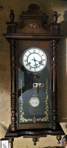 Antiguo Reloj Ingles Estilo Viena Clock
