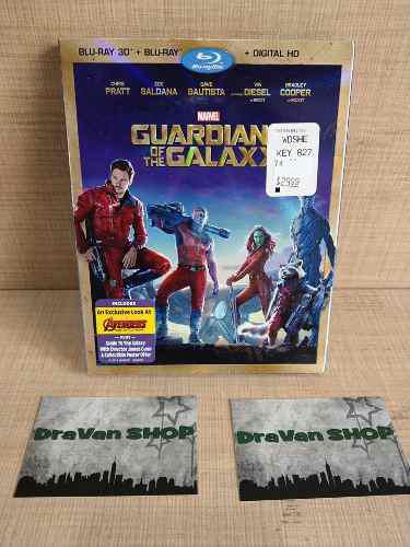 Guardians Of The Galaxy Blu Ray Pelicula Slipcover 3d