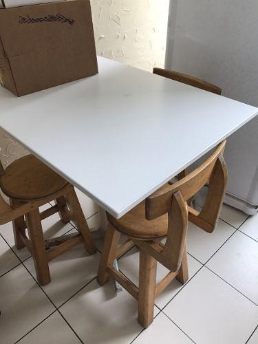 Juego De Mesitas Rústicas