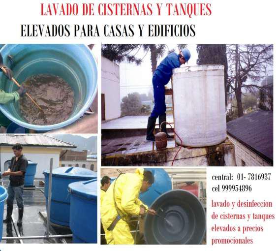 Lavado de tanque y cisternas de agua en Lima