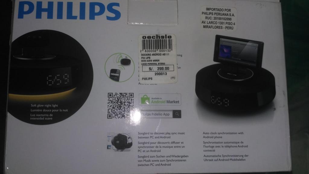 Parlante Bluetooth Reloj despertador lampara