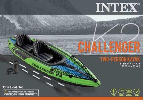 Bote Inflable Kayak Bipersonal K2 Challenger