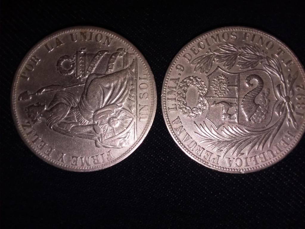 Moneda de plata 1 sol ley 9 decimos wasp 