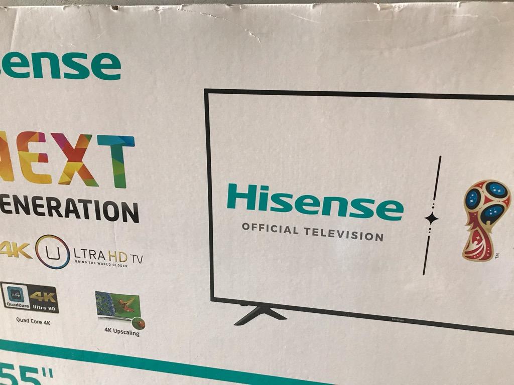 Televisor hisense 55” smart 4k ultra hd