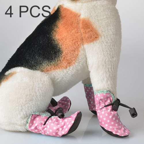 Para Hogar Suministro Mascota Zapato Perro 4pcs Calz 0tmw