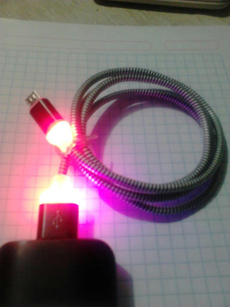 Cable Usb con Luces de Colores