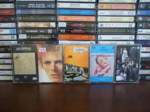 Cassette Originales Led Zeppelin, David Bowie, Van Halen