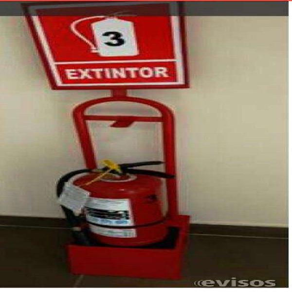 Pedestales para extintores por mayor 6 kilos y 12 kilos