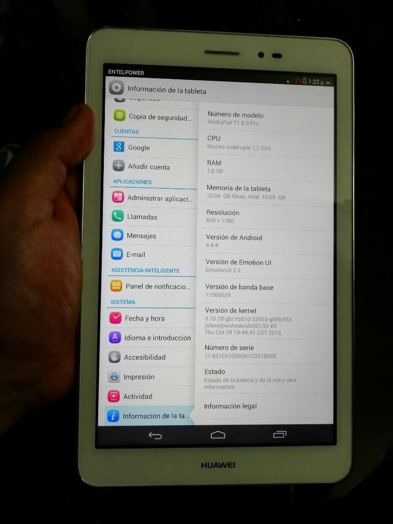 Tablet Huawei Mediapad T1 Pro 8 16gb 3g