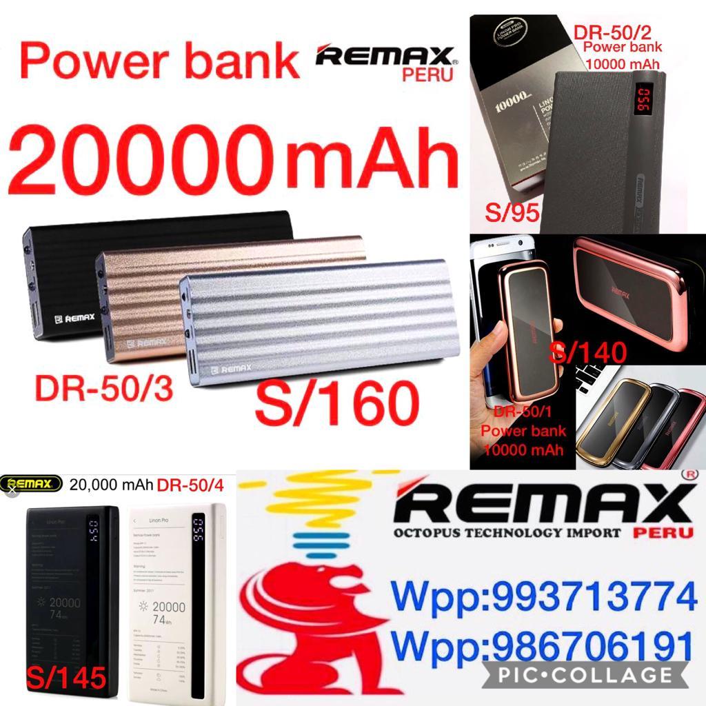 power bank remax de  y  mAh cargador portatil