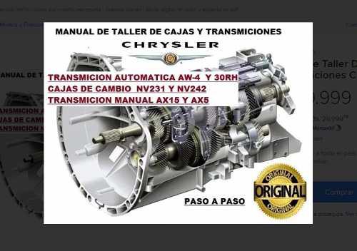 Manual De Taller De Cajas Y Transmiciones Chrysler