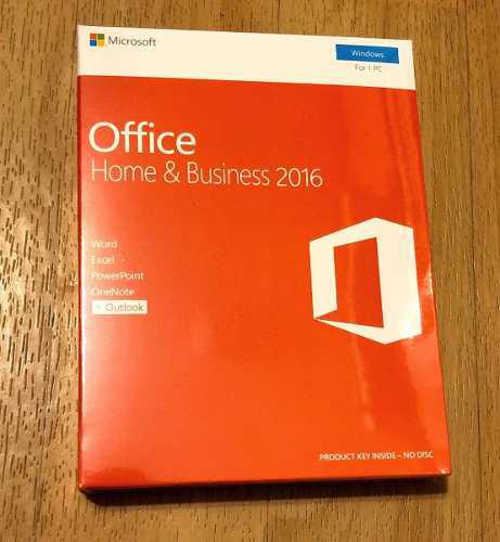 Microsoft Office 2016 Hogar Y Empresas Retail Físico