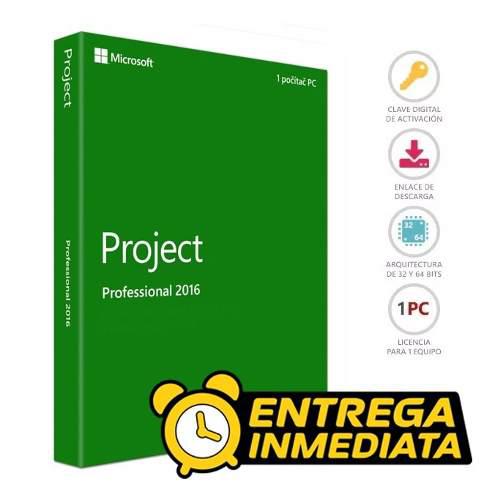 Microsoft Project Profesional 2016 32 Y 64 Bits