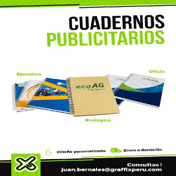 Cuadernos publicitarios en Lima
