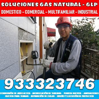 Gas natural técnicos autorizados en Lima