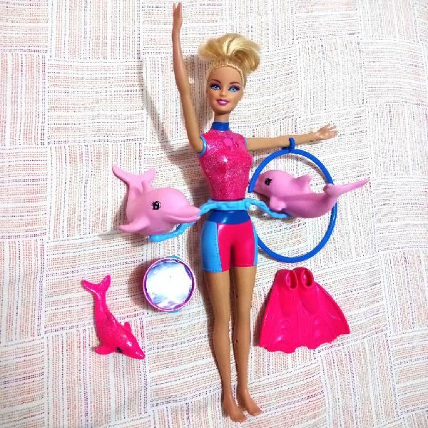 Muñeca Barbie Entrenadora Delfines Niñas