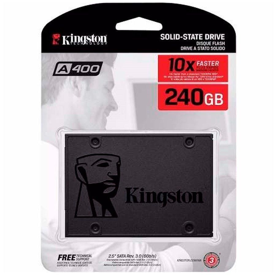 Disco Estado Sólido Kingston A400, SSD, 240GB, Sata 3, 2.5