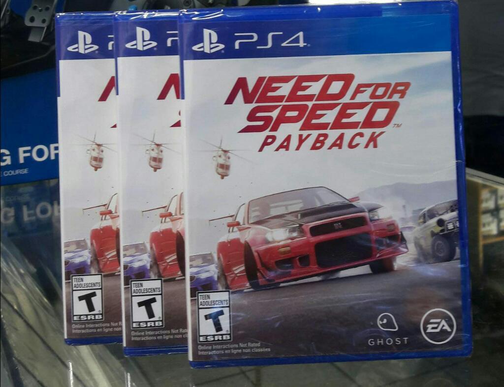 Need For Speed Payback Ps4 Nuevo y Sellado Stock
