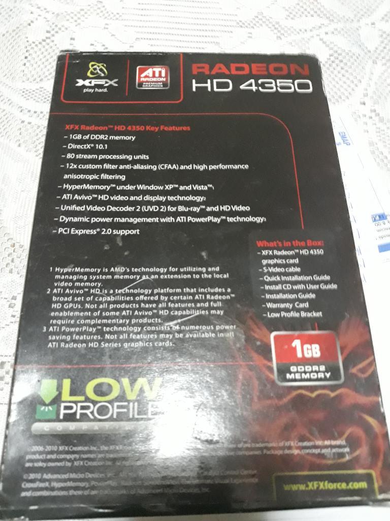 Tarjeta de Video Radeon Hd  Hd435x