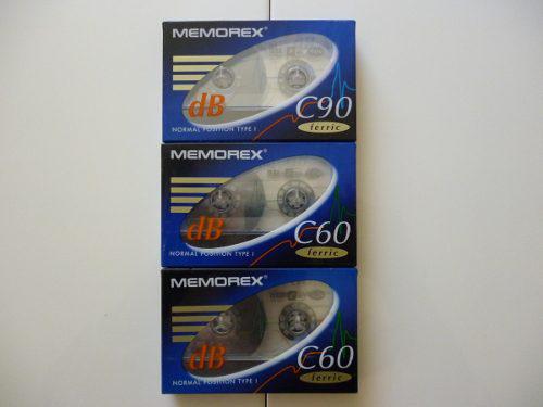 3 Cassette En Blanco X 30 Soles - Memorex C60 Y C90