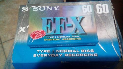 Cassettes Sony Ef-x 60