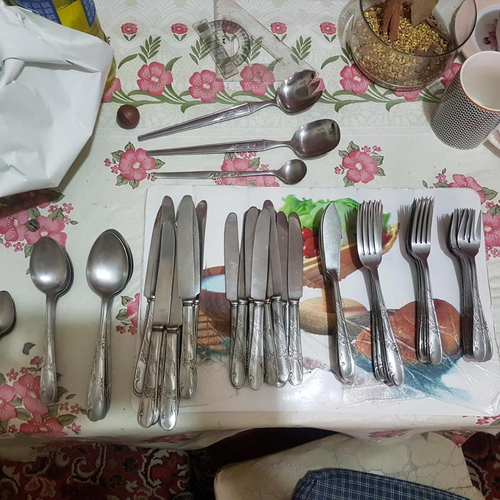 Juego de Cubiertos 100 piezas Nuevos Tenedores cuchillos