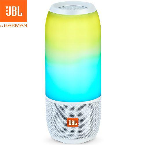 Parlante Bluetooth Jbl Pulse 3 Blanco Luces Led Sumergible