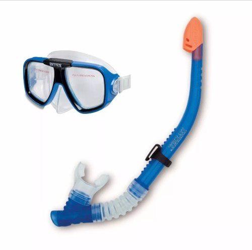 Snorkel Gafas - Buceo Colores(rojo-azul-violeta) -stock