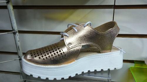 Zapato Tipo Sandalia - Cuero Importado