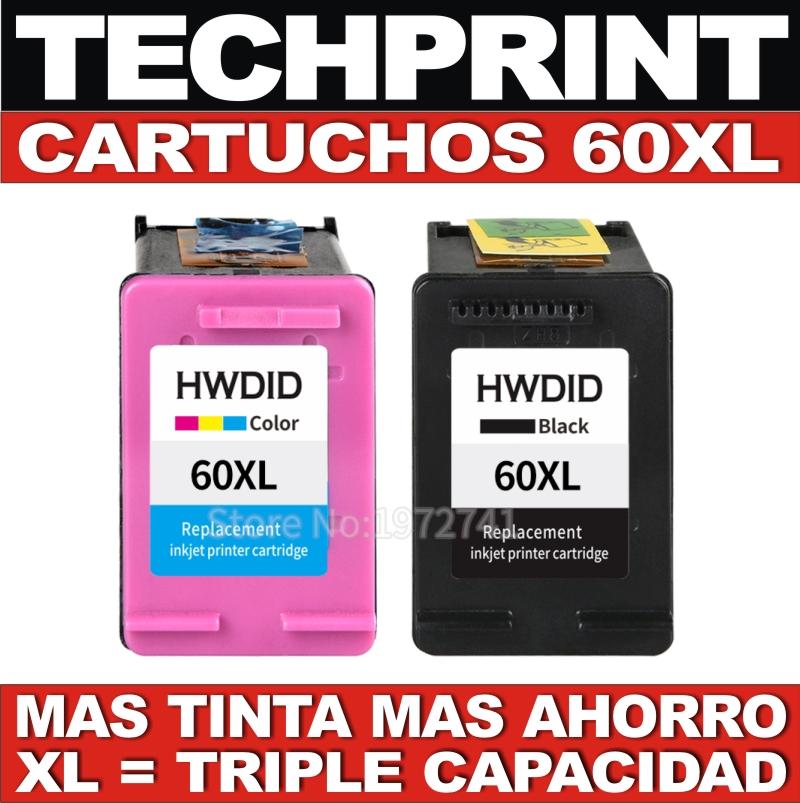 Cartucho HP 60 XL Alta Capacidad Negro y Color