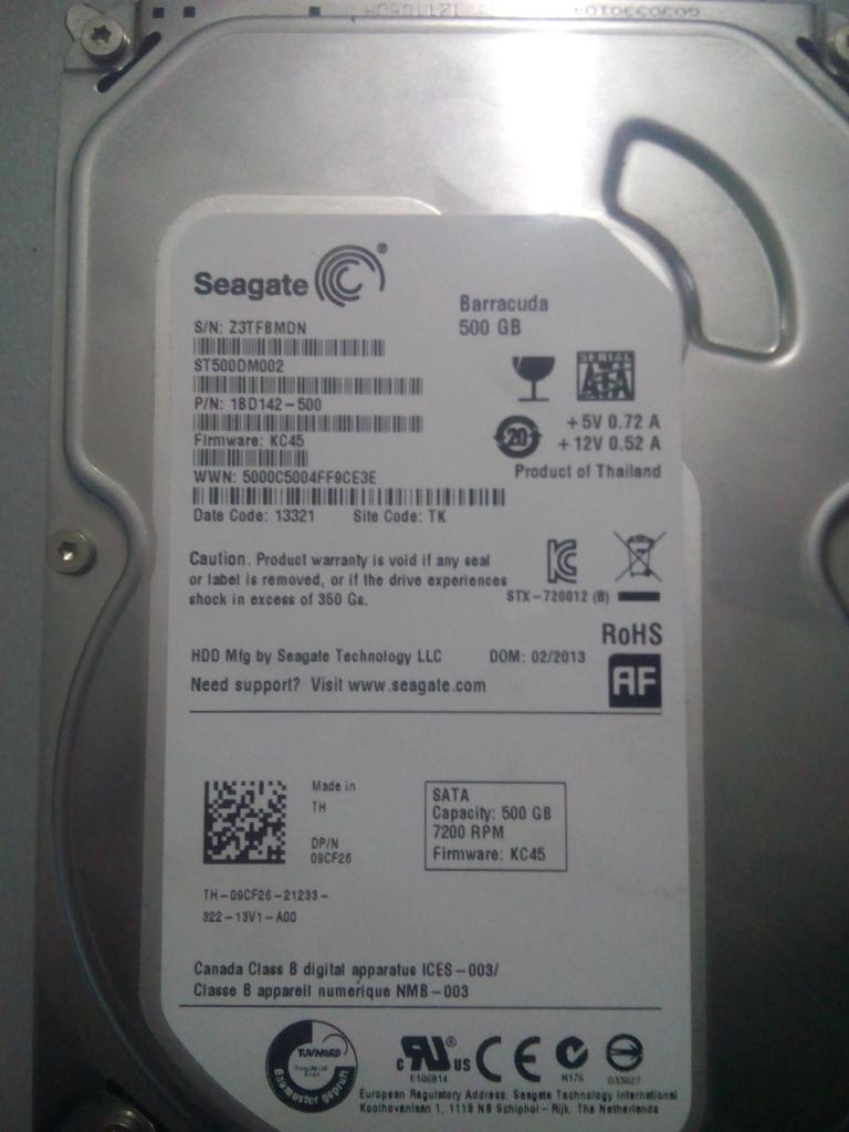 Disco duro de 500gb para PC