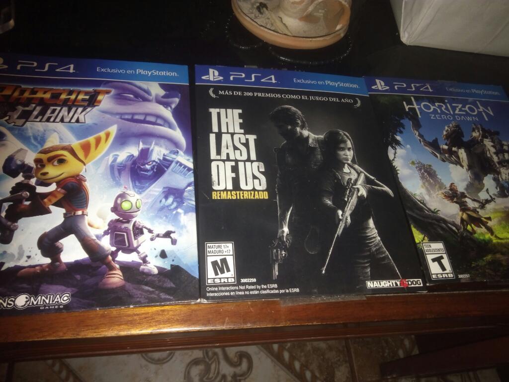 Vendo 3 Juegos de Ps4